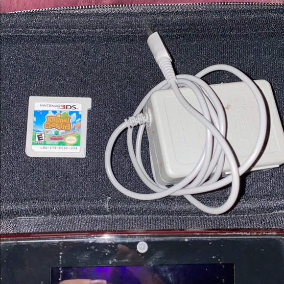 Nintendo 3DS Flame Red + Game, Charger, Case!! - Picture 2 of 8